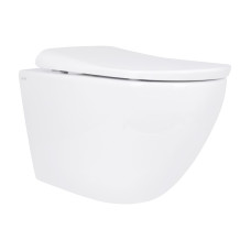 Унітаз підвісний Qtap Robin ML Ultra Quiet 490x365x325 мм, з сидінням Soft-close MagLock, White QTROBML26W49621
