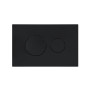 Клавіша змиву Qtap Standard 152x236x28 мм, Matt Black, кругла QTSTD164BLM49470