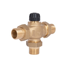 Кран триходовий розподільний без термоголовки Thermo Alliance Forte (M30x1,5; 30-70°С) 1" (11/4") TAF362W2532