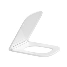 Сидіння для унітазу Qtap (Gemini 490) 428x344x37,5 мм, White, з мікроліфтом, Slim Duroplast, Quick Release QTSC179W49385