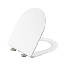 Сидіння для унітазу Qtap (Taurus 490) 422x360x30 мм, White, з мікроліфтом, Slim Duroplast, Quick Release QTSC179W49383