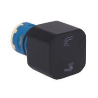 Ручка перемикача на 2 споживача Lidz (25х30х30) для змішувачів Kubis 006 Black LDKUB253030B249502