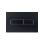 Клавіша змиву Qtap Standard 152x236x28 мм, Matt Black, лінійна QTSTD164BLM49473