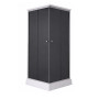 Душовий бокс Lidz Kubis SB90x90.SAT.LOW.GR, скло тоноване 4 мм