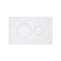 Клавіша змиву Qtap Standard 152x236x28 мм, White, кругла QTSTD164W49468