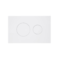 Клавіша змиву Qtap Standard 152x236x28 мм, White, кругла QTSTD164W49468