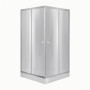 Lidz Набор: Душевая кабина Wawel SC90x90.SAT.LOW.DGR, квадратная, стекло тонированное 4 мм + Душевой поддон Kapielka ST90x90x14