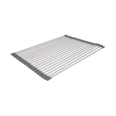 Сушарка на кухонну мийку Lidz Acsis LA01 Gray, кругла основа, для посуду 440х320 мм LDACSLA01GRA49779