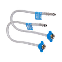 Шланг для змішувача Thermo Alliance Standart  50 см, нерж. обплетення в силіконі, М10x1/2"В (пара) TAS391W50 
