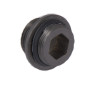 Перехідник на стійку Qtap (16x24,5) для душової системи Gemini Gunmetal Black PVD QTGEM16245GMB50203