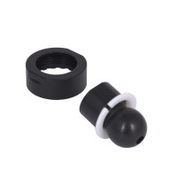Перехідник на стельову лійку Qtap (43x41,4x41,4) для душових систем Gemini Matt Black QTGEM43414414BLA50112
