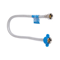 Шланг для води Thermo Alliance Standart  40 см, нерж. обплетення в силіконі, 1/2"ВВ TAS389W40 