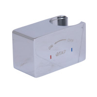 Ручка Qtap (57,2x27,9x35,5) для набору для гігієнічного душу V00440701 Inspai-Varius Chrome QTINSVAR572279355CRM50341