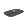 Стельова лійка Qtap (34x190x290) для душових систем Gemini Gunmetal Black PVD QTGEM34190290GMB50069