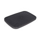 Стельова лійка Qtap (34x190x290) для душових систем Gemini Gunmetal Black PVD QTGEM34190290GMB50069