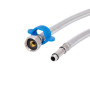 Шланг для змішувача Thermo Alliance Standart 60 см, нерж. обплетення в силіконі, М10x1/2"В (пара) TAS391W60