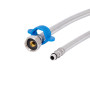 Шланг для змішувача Thermo Alliance Standart 80 см, нерж. обплетення в силіконі, М10x1/2"В (пара) TAS391W80 