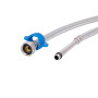 Шланг для змішувача Thermo Alliance Standart 80 см, нерж. обплетення в силіконі, М10x1/2"В довгий (пара) TAS391W80L