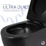 Унітаз підвісний Qtap Taurus Ultra Quiet 515×360×350 мм, Matt Black, з сидінням Slim Duroplast / Soft-close / Quick Release QTTAU28BLM50504
