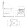 Унітаз підвісний Qtap Taurus Ultra Quiet 515×360×350 мм, Matt Black, з сидінням Slim Duroplast / Soft-close / Quick Release QTTAU28BLM50504