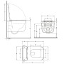 Унітаз підвісний Qtap Gemini Ultra Quiet 485×340×350 мм, Matt Black, з сидінням Slim Duroplast / Soft-close / Quick Release QTGEM28BLM50505