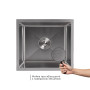 Акційний набір Lidz: мийка Handmade H4843 Brushed 3,0/1,0 мм + K01G Корзина для кухонной мойки