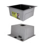 Акційний набір Lidz: мийка Handmade H4545 Black PVD Decor 2,5/0,5 мм + K01B Корзина для кухонной мойки