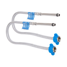 Шланг для змішувача Thermo AllianceStandart  50 см, нерж. обплетення в силіконі, М10x1/2"В довгий (пара) TAS391W50L 
