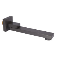 Вилив Qtap (59,4x59,4x247) для душової системи прихованого монтажу Gemini Gunmetal Black PVD QTGEM594594247GMB50130