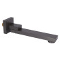 Вилив Qtap (59,4x59,4x247) для душової системи прихованого монтажу Gemini Gunmetal Black PVD QTGEM594594247GMB50130
