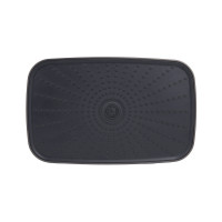 Стельова лійка Qtap (34x190x290) для душових систем Gemini Gunmetal Black PVD QTGEM34190290GMB50069