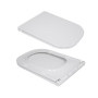 Унитаз напольный Qtap Presto Quadro безобідковий з сідінням Soft-close QTPRE27W51021