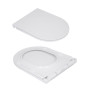 Унитаз напольный Qtap Presto безобідковий з сідінням Soft-close QTPRE27W51022
