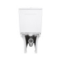 Унитаз напольный Qtap Presto безобідковий з сідінням Soft-close QTPRE27W51022