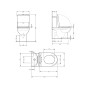 Унитаз напольный Qtap Presto безобідковий з сідінням Soft-close QTPRE27W51022