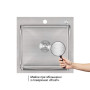 Акційний набір Lidz: мийка H5050 інтегрована Brushed Steel 3,0/1,0 мм + Змішувач Aria для кухні з гнучким виливом (k35) Grey