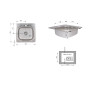 Кухонна мийка Brinex 4848 0,6 мм Satin (BRIN4848SAT0651257)