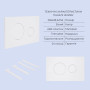 Готове рішення Qtap для ванної кімнати: підвісний унітаз Taurus Ultra Quiet 515x360x350 + комплект інсталяції Standard (кругла клавіша White)