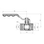 Кран кульовий SD Plus 3/4" ВР для газу (важіль) SD600G20