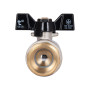 Кран кульовий Thermo Alliance Base 1" ВЗ для води (метелик) SD607W25