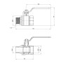 Кран кульовий Thermo Alliance Base 1" 1/4 ВЗ для води (важіль) SD605W32