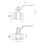 Кран кульовий Thermo Alliance Base 2" ВР для води (важіль) SD600W50