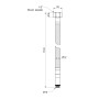 Гнучка підводка для води Thermo Alliance Standart М10 150 см (пара) SD396W150