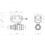 Кран кульовий зонний Icma 1" 1/4 №341