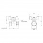 Кран кульовий SD Forte 3/4" ВР для води (метелик) SF602W20