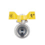 Кран кульовий SD Forte 3/4" ВР для газа (метелик) SF602G20