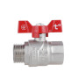 Кран кульовий SD Forte 1" ВЗ для води (метелик) SF607W25