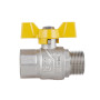 Кран кульовий SD Forte 1" ВЗ для газа (метелик) SF607G25