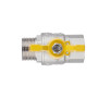Кран кульовий SD Forte 1" ВЗ для газа (метелик) SF607G25