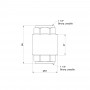 Зворотний клапан SD Forte 1" 1/4 EURO SF247W32